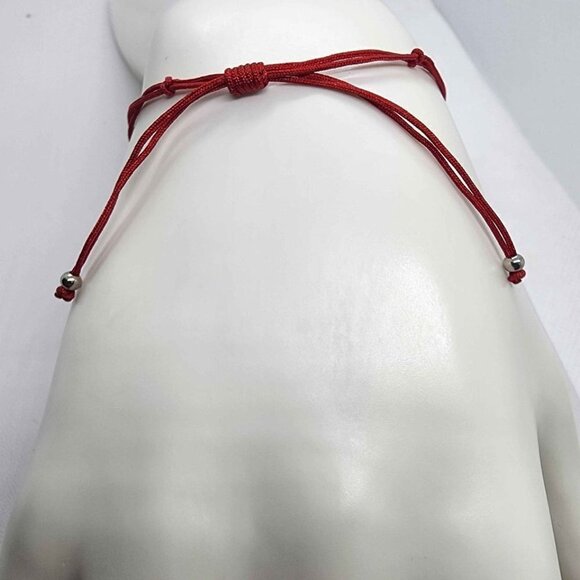 NEW Sterling Silver 925 Tree OF Life Design With red String Bracelet - Picture 3 of 3